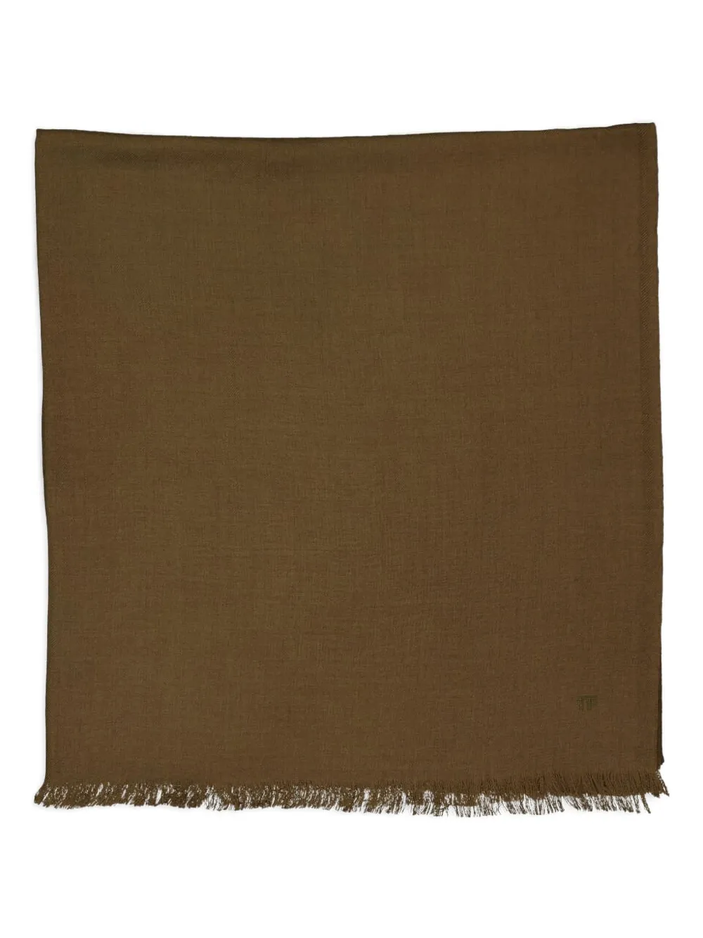 TOM FORD Sjaal met franje - Groen