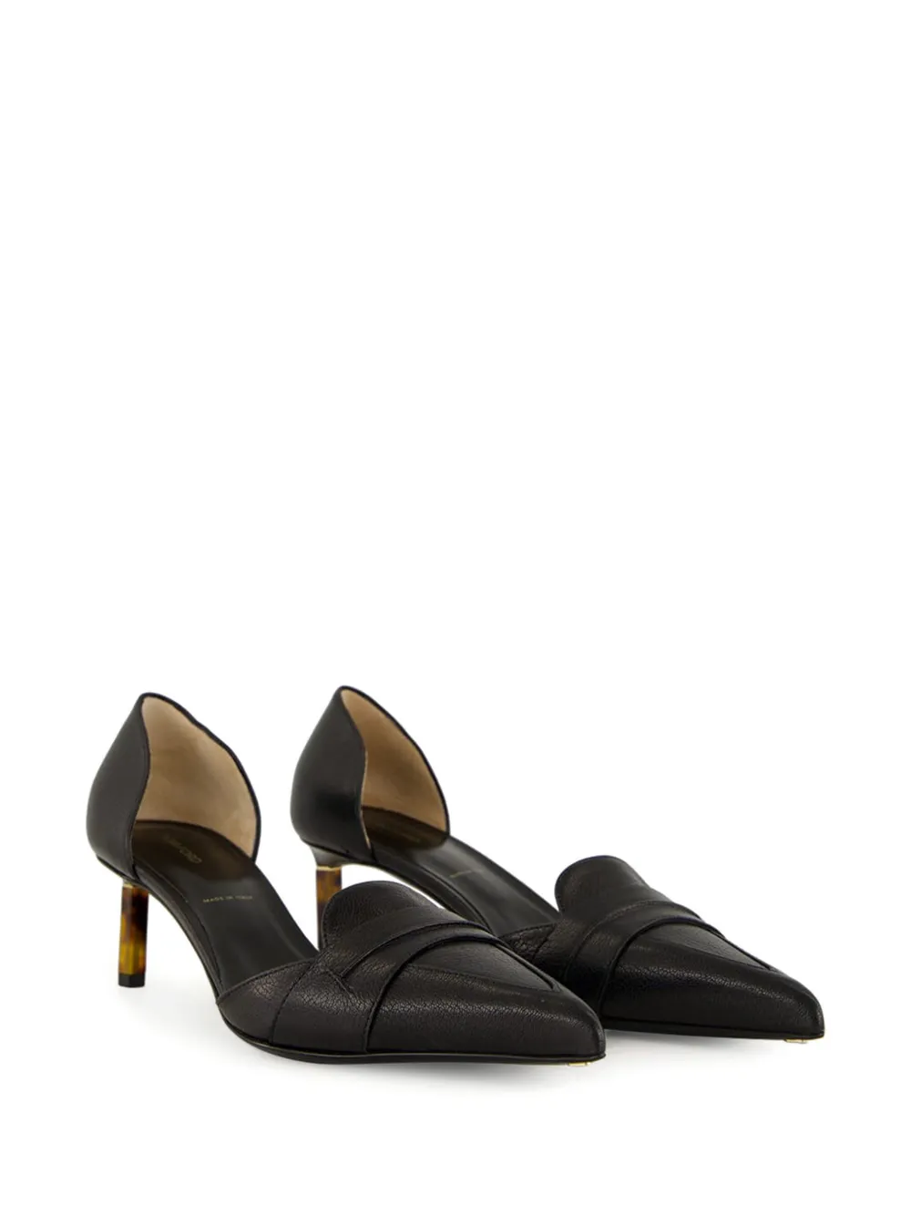 Tom Ford 85mm Leather Pointed-toe Pumps In Black