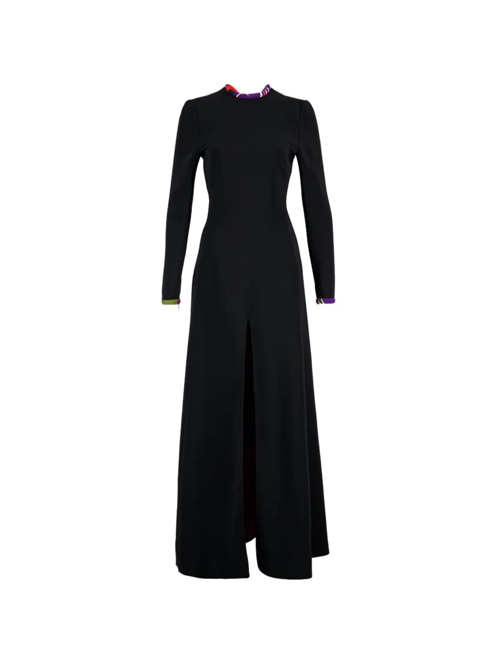 PUCCI long-sleeve printed maxi dress - Nero