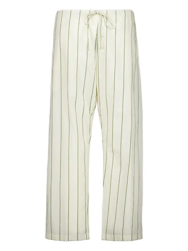 Bode Striped Trousers in Neutrals