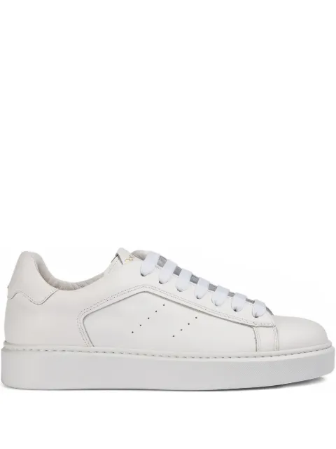 Doucal's perforated detailing leather sneakers