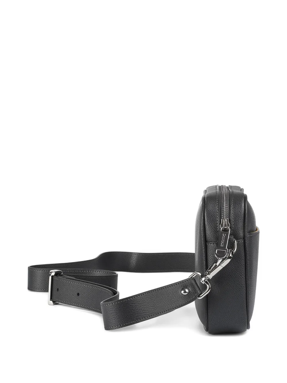 Doucal's Palmellato leren messengertas Zwart