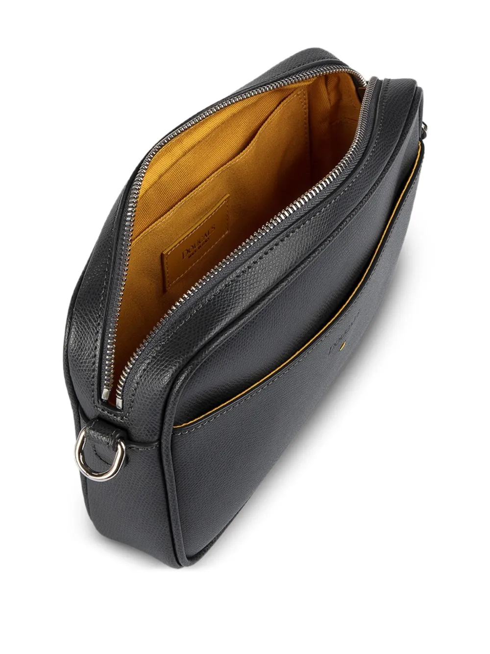 Doucal's Palmellato leren messengertas Zwart