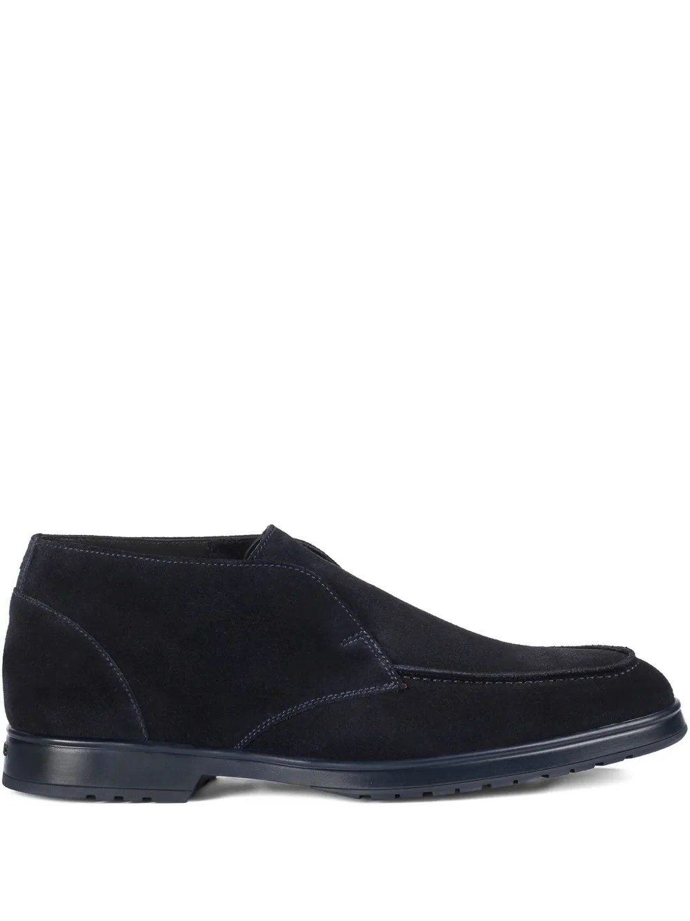 Doucal's suede slip-on boots - ブルー Doucal's suede slip-on boots - ブルー