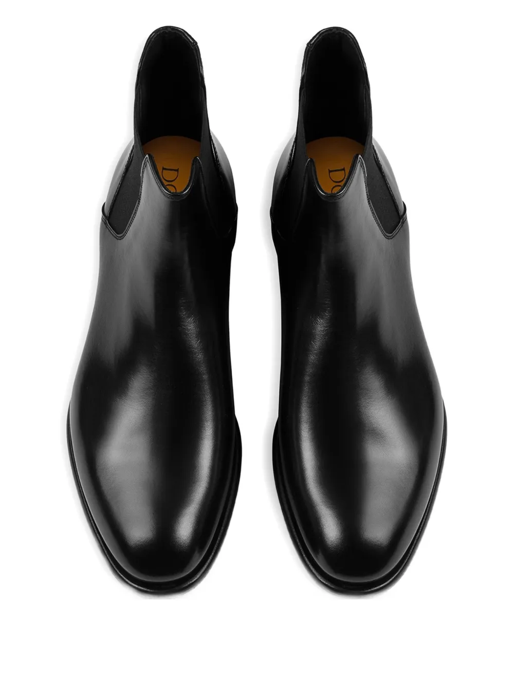 Doucal's Leren Chelsea laarzen Zwart