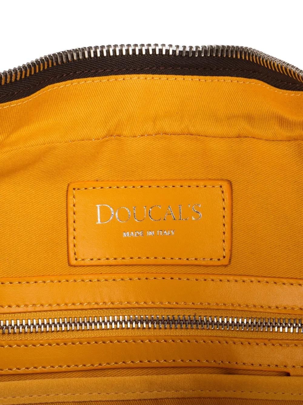 Doucal's Palmellato leren aktetas Bruin