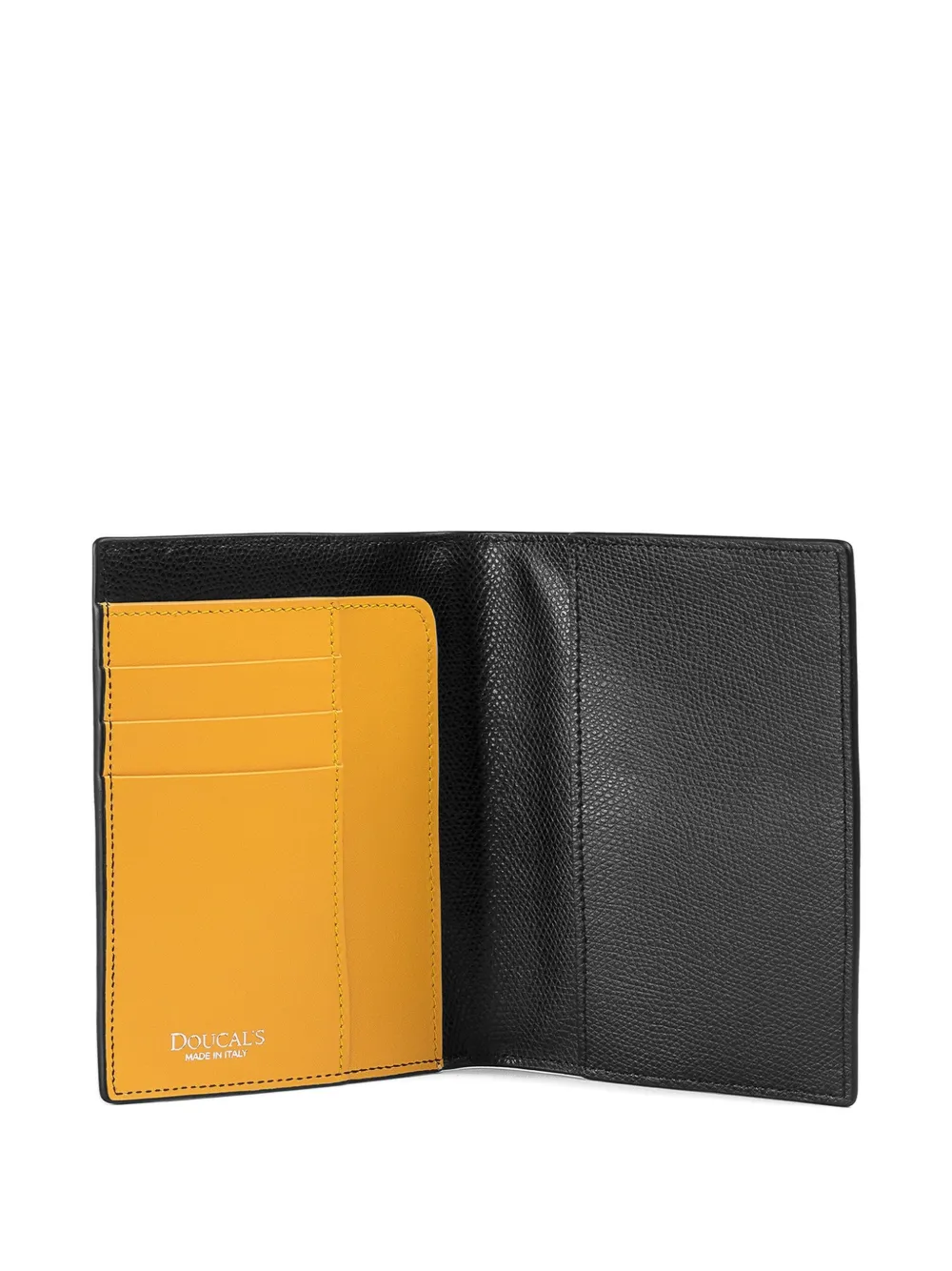  Doucal's Leather Passport Holder - Black 
