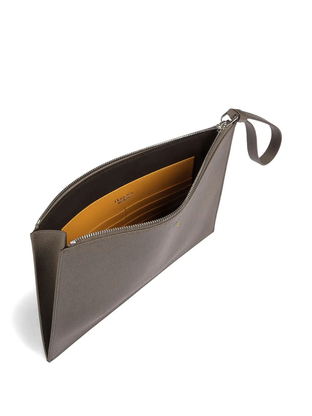  Doucal's Portadocumentos De Cuero - Gris 