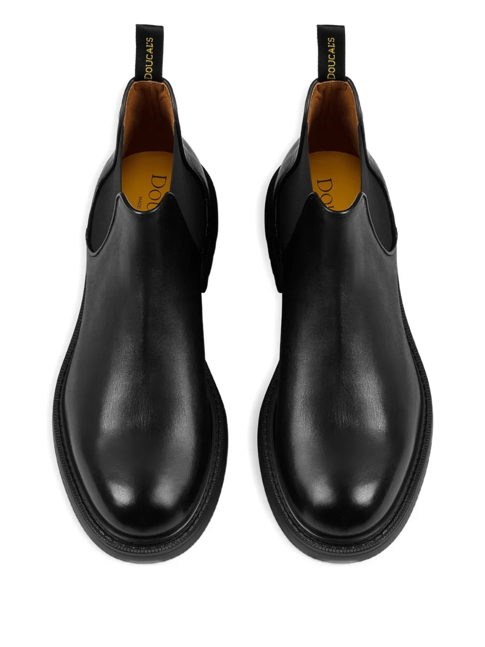 Doucal's Leren Chelsea laarzen Zwart