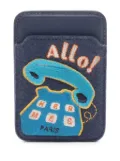 Hermès Pre-Owned 2024 Swift and Felt Allo MagSafe card holder - Blue