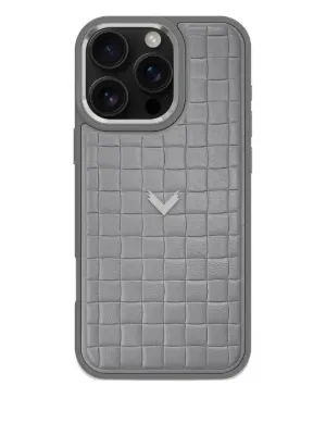 Moncler Quilted Leather Phone Case | Black | FARFETCH JO