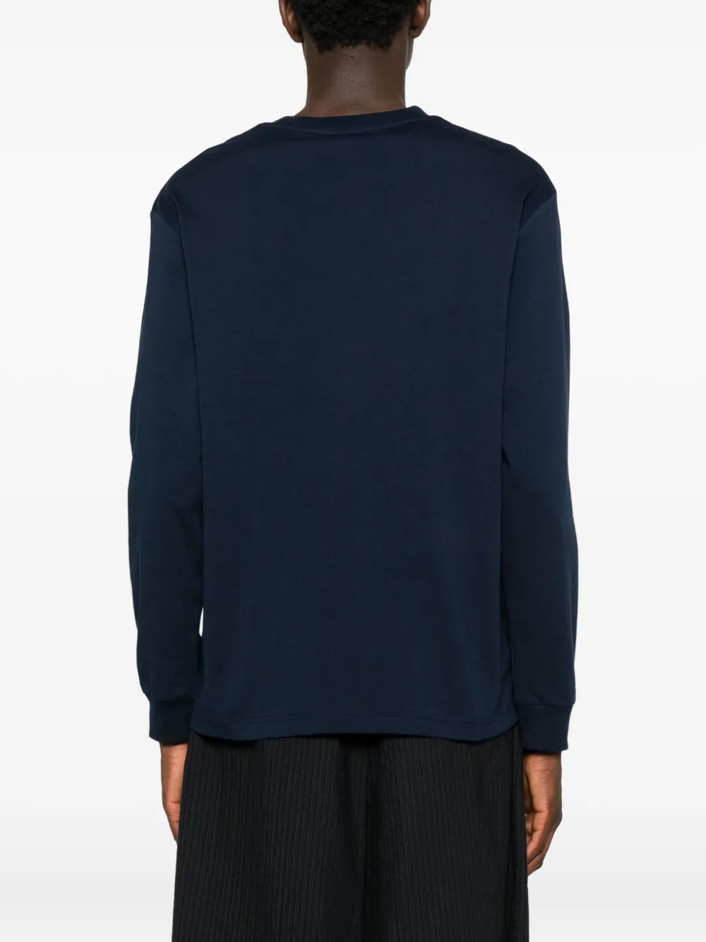 Lacoste Sweater met logopatch en lange mouwen Blauw