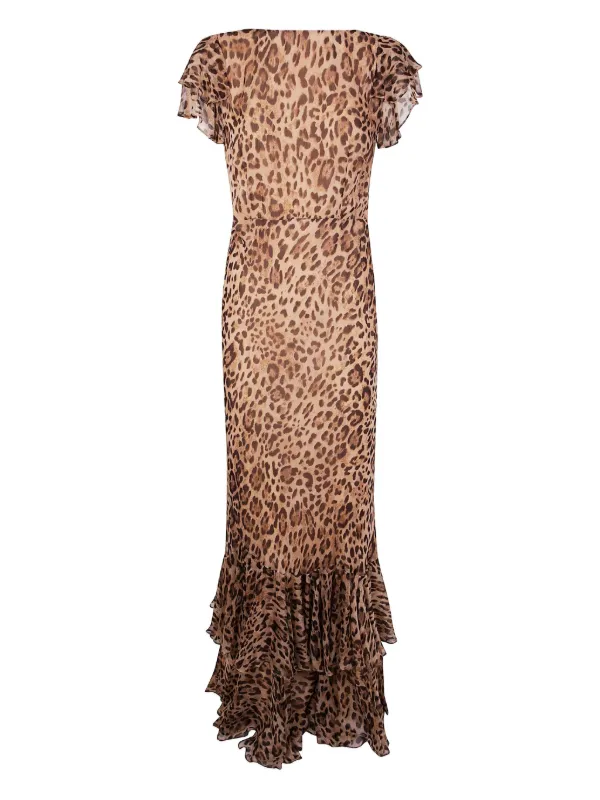 Rixo Mila leopard-print Dress | Brown | FARFETCH