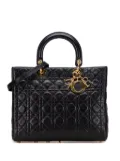 Christian Dior Pre-Owned 1997 Large Lambskin Cannage Lady Dior satchel - Black