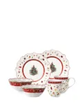 Villeroy & Boch Christmas Tree scalloped-edge breakfast set - White