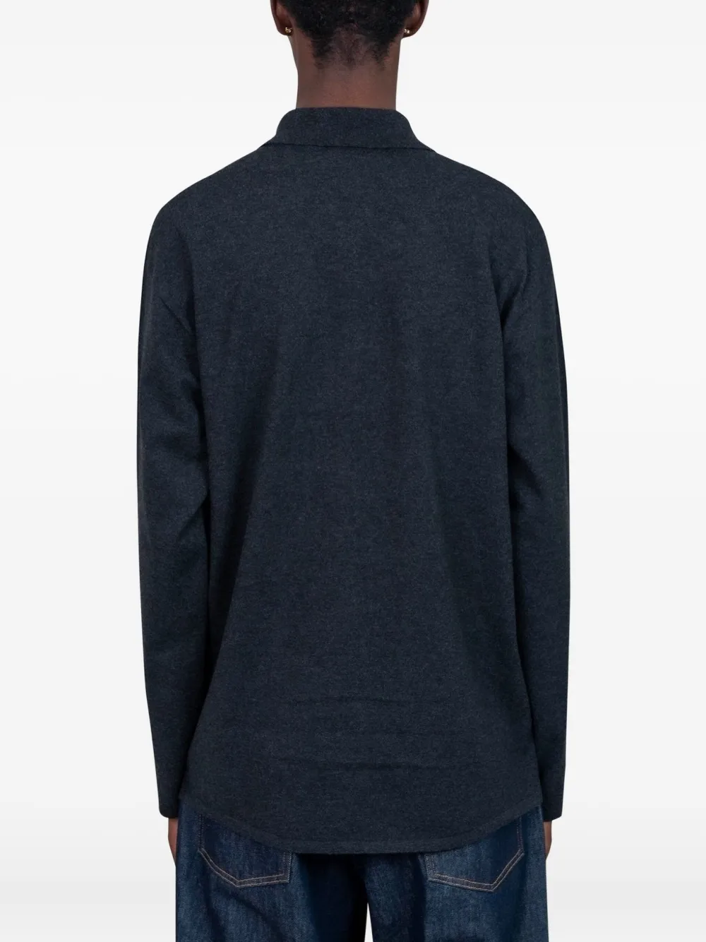 Auralee Vest met knoopsluiting Grijs
