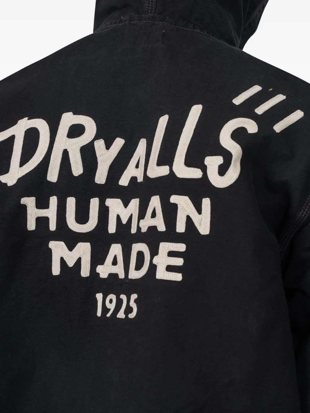 Human Made Hooded Zip-up Jacket In Black