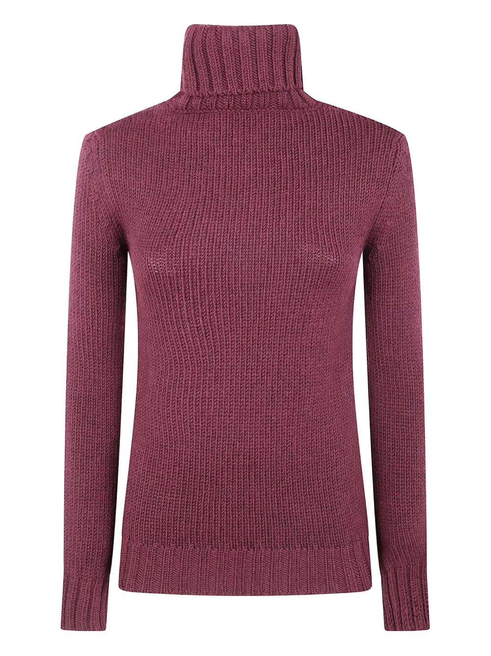 Base Extrafine Merino Wool Turtleneck In Purple