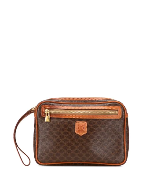 Celine Pre-Owned 1995 Macadam Coated Canvas clutch bag