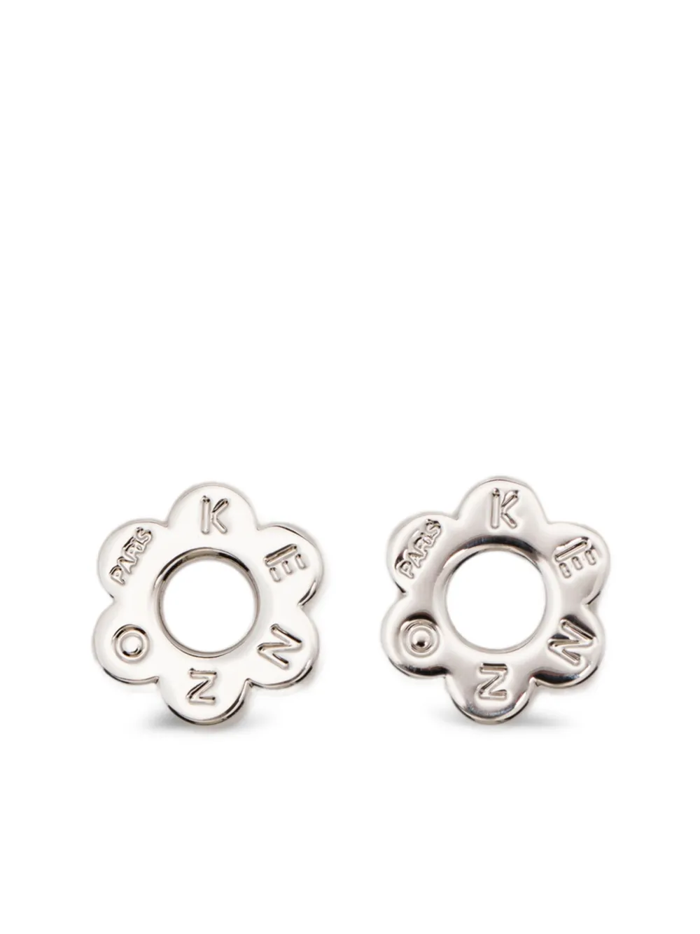 Kenzo flower-motif stud earrings - Argento