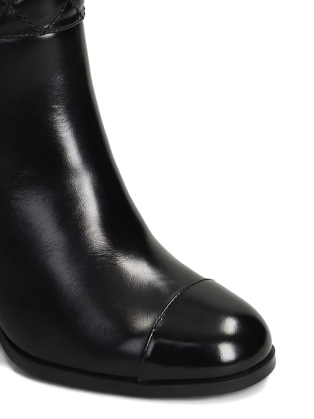 Gold & Rouge 65mm Tuli Quilted Boots In Black