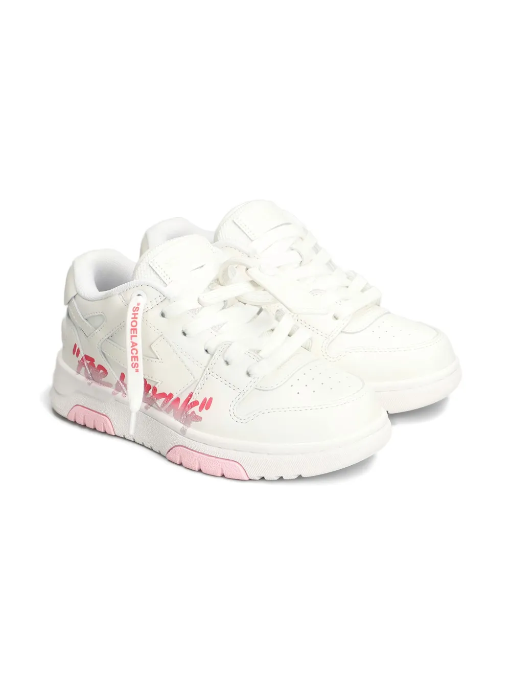 Off-White Kids Sneakers met logodetail Wit