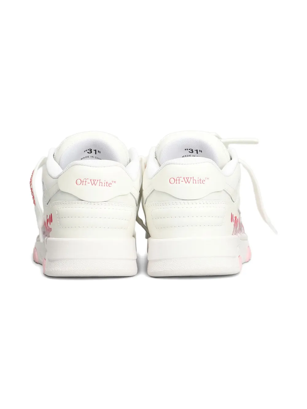 Off-White Kids Sneakers met logodetail Wit