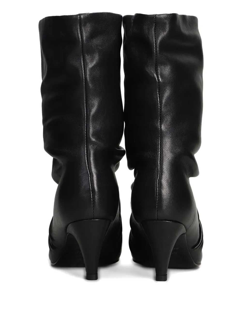 Gold & Rouge 55mm Laika Ruched Boots In Black