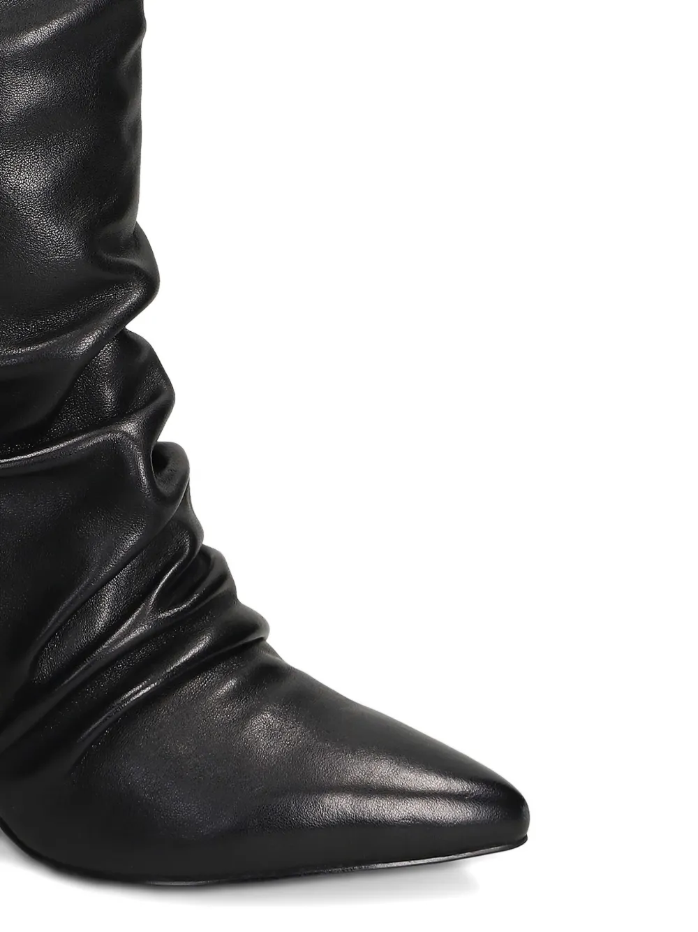 Gold & Rouge 55mm Laika Ruched Boots In Black