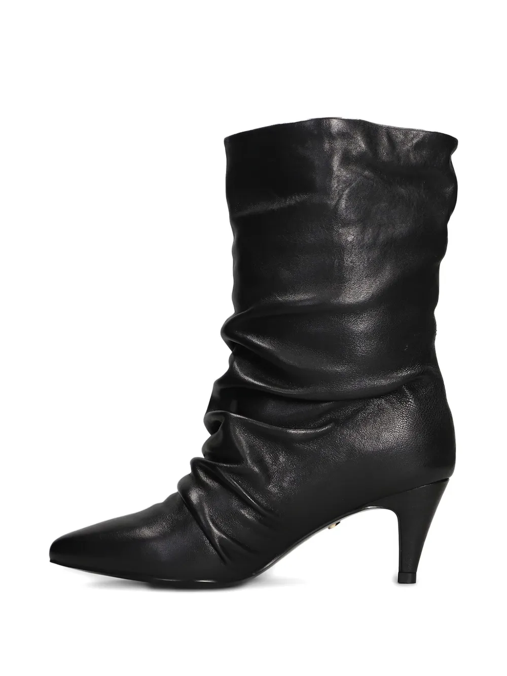 Gold & Rouge 55mm Laika Ruched Boots In Black