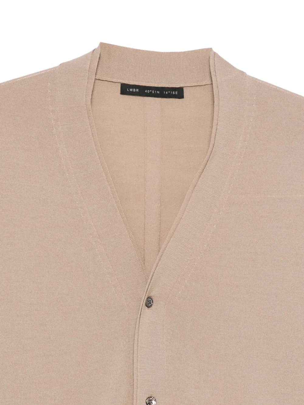 Low Brand Vest met V-hals Beige
