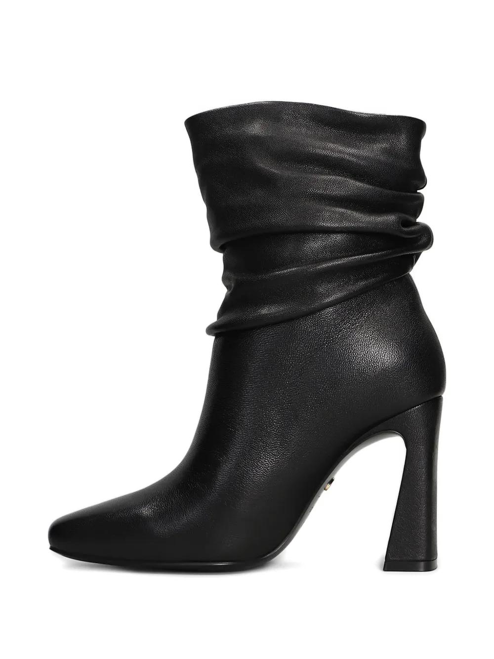Gold & Rouge 90mm Jelly Ruched Boots In Black