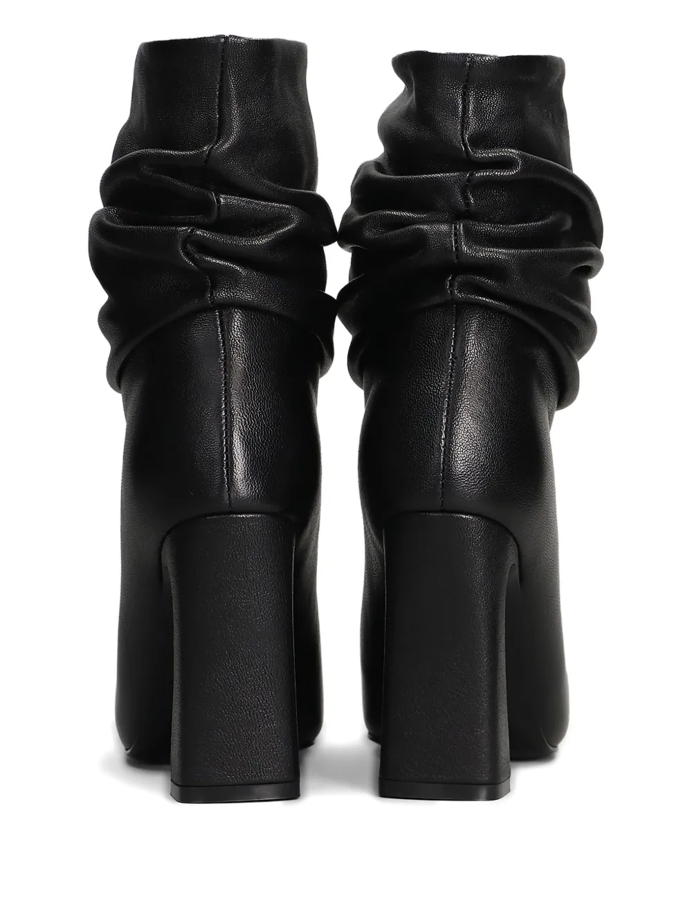 Gold & Rouge 90mm Jelly Ruched Boots In Black