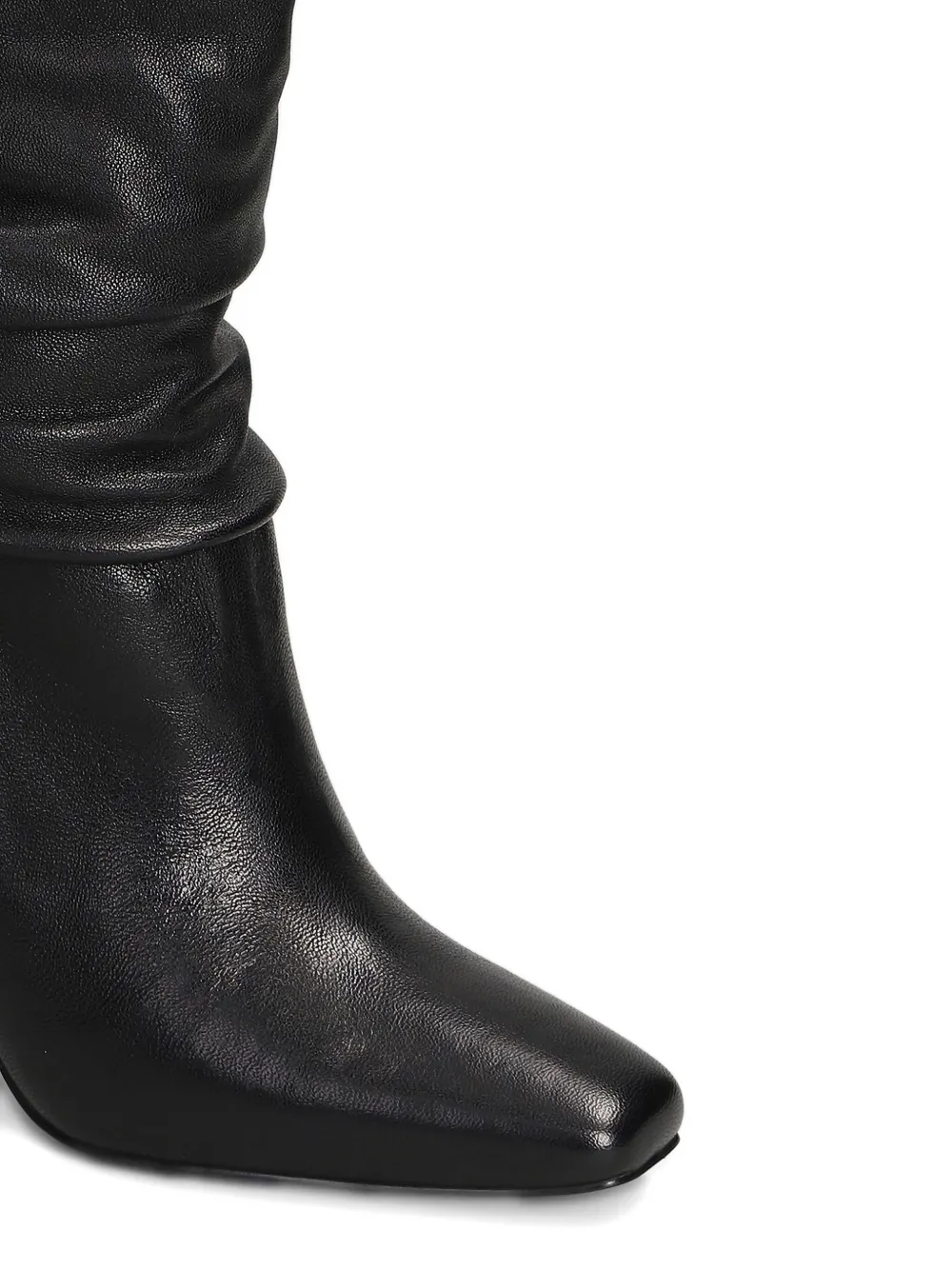 Gold & Rouge 90mm Jelly Ruched Boots In Black