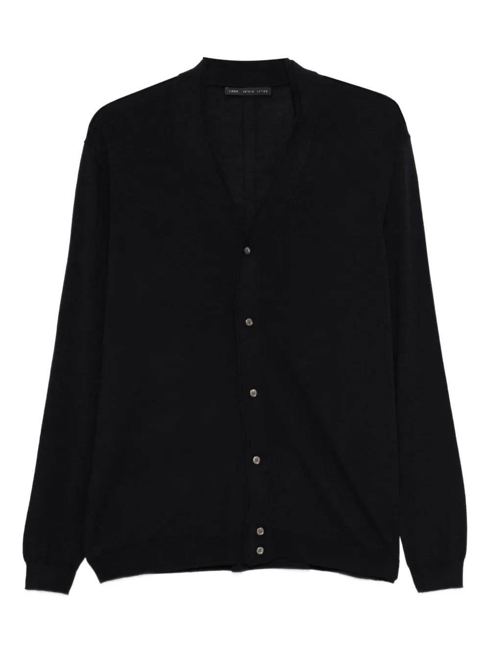 Low Brand button-front V-neck cardigan | Blue | Image 1