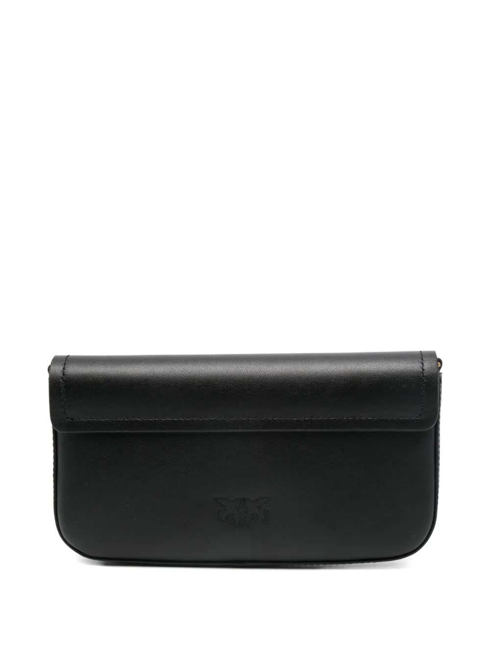 Pinko Mini Leather Crossbody Bag In Black