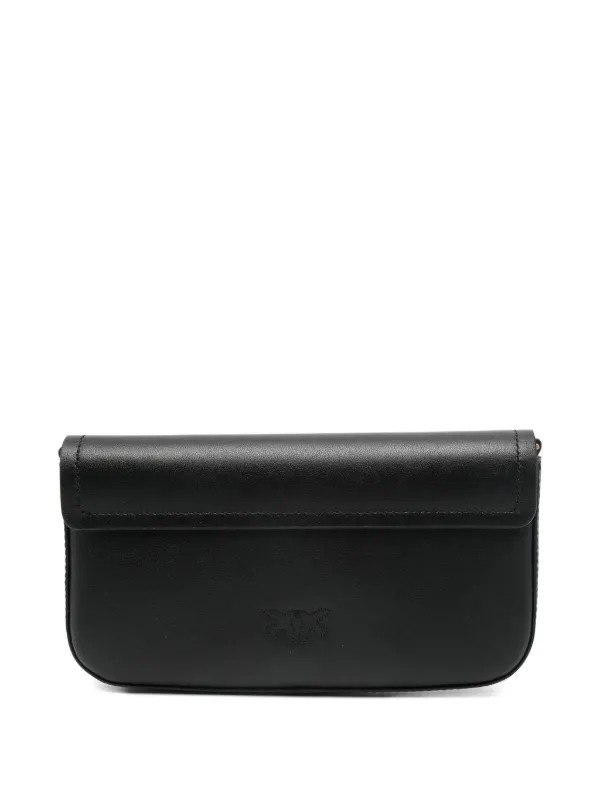 PINKO レザーショルダーバッグ | ブラック | FARFETCH JP