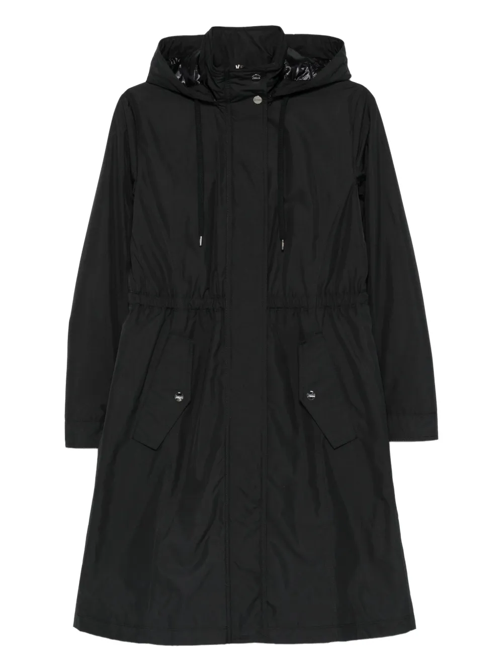 Herno hooded drawstring coat | Black | Image 1