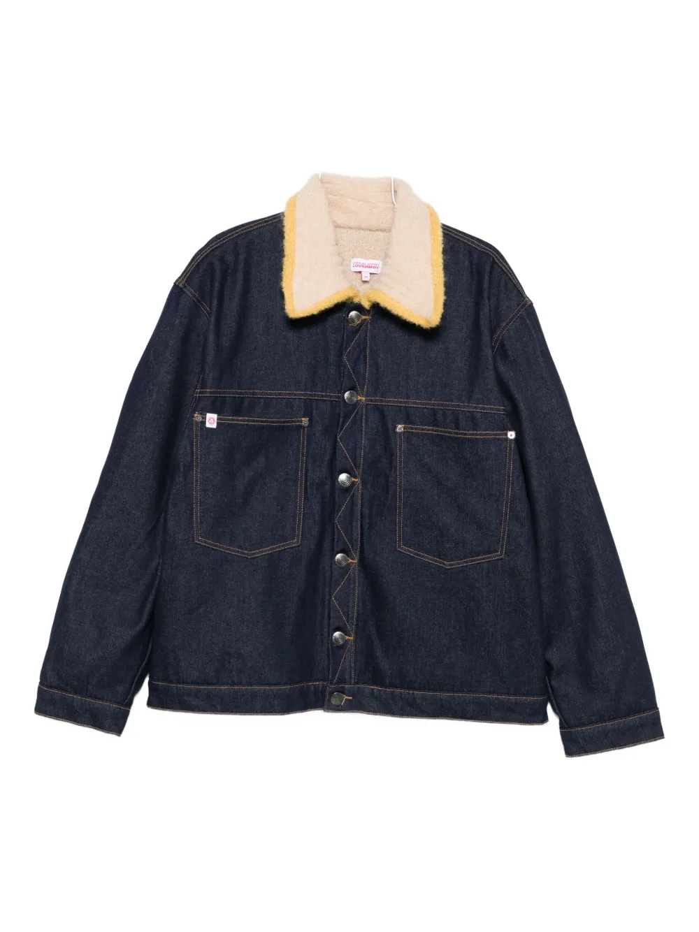 Charles Jeffrey Loverboy knitted-collar jacket | Blue | Image 1