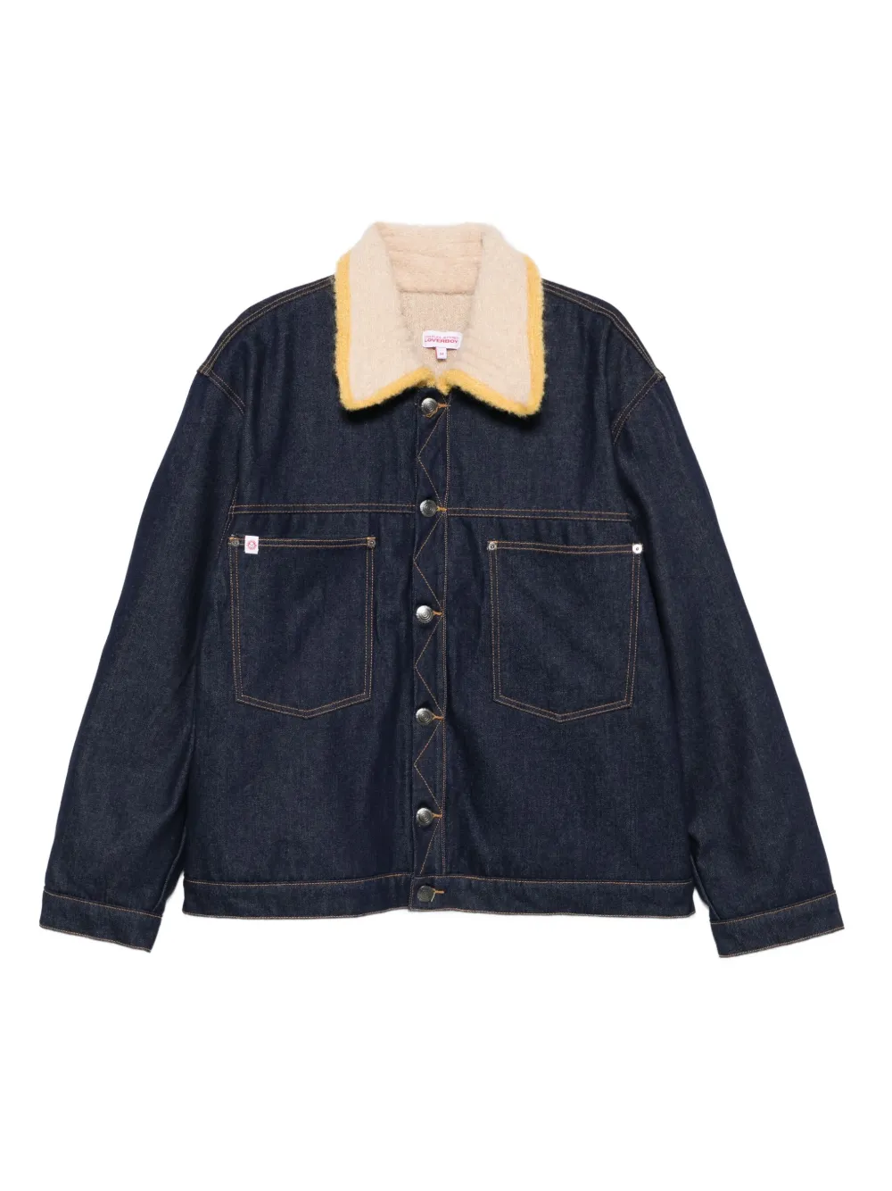 Charles Jeffrey Loverboy knitted-collar jacket | Blue | Image 1