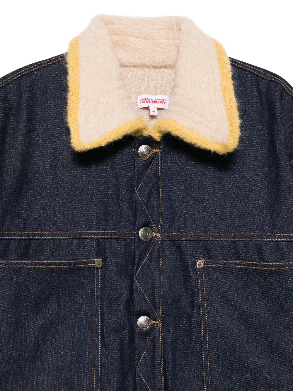 Charles Jeffrey Loverboy Jack met gebreide kraag Blauw