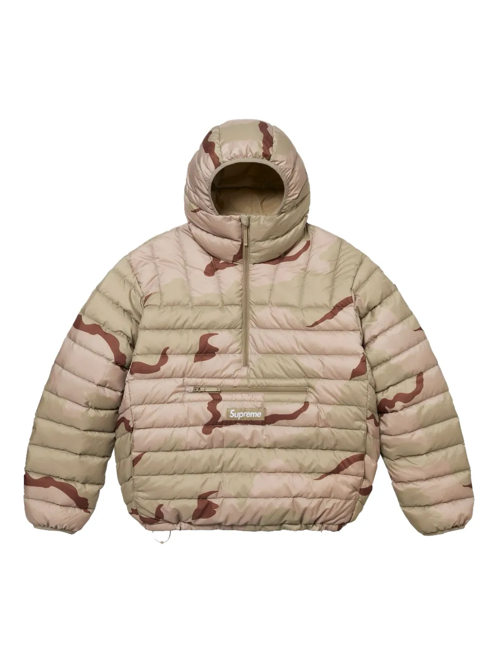 Supreme camouflage-pattern half-zip jacket - ニュートラル Supreme camouflage-pattern half-zip jacket - ニュートラル