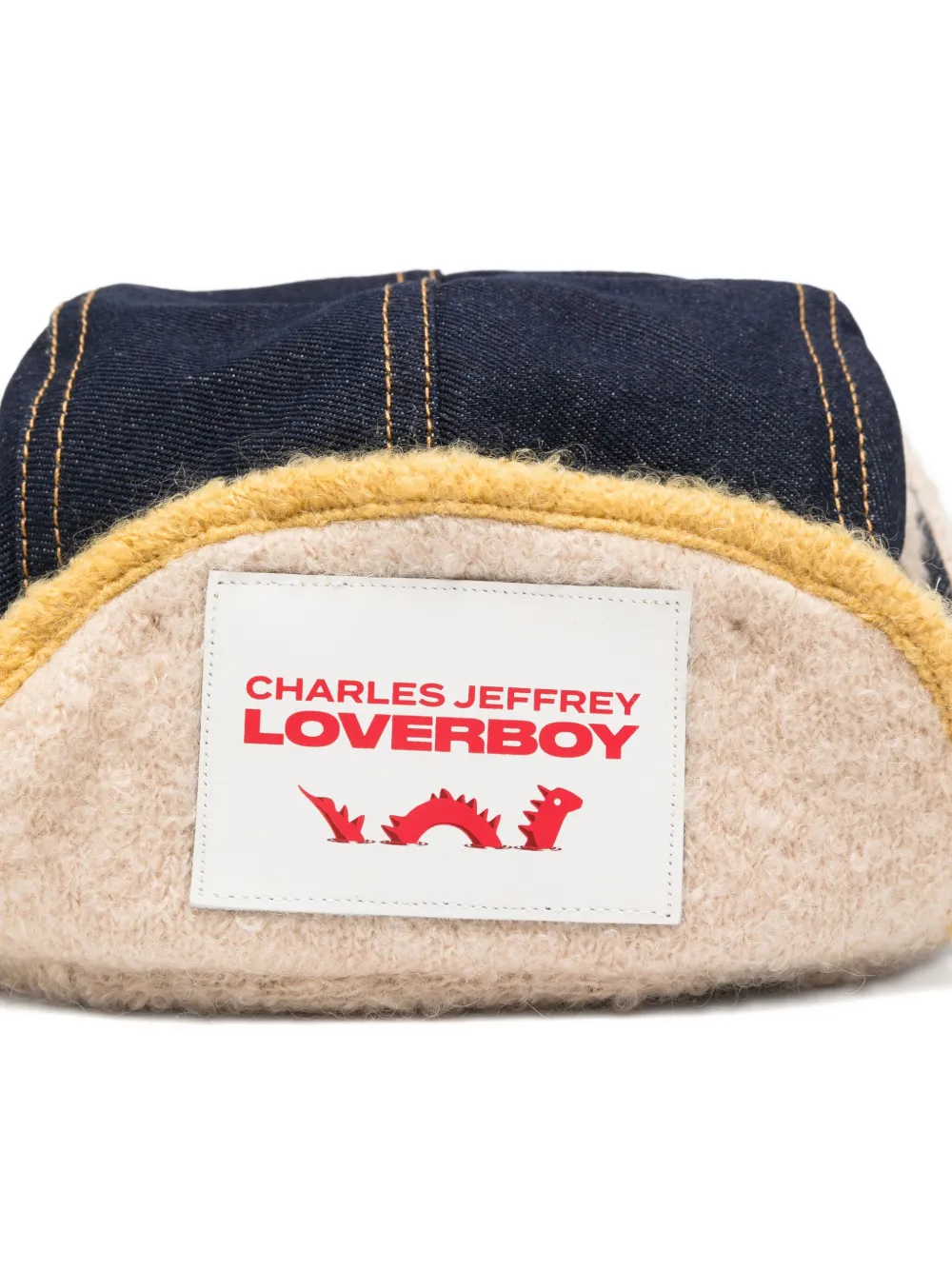Charles Jeffrey Loverboy Shearling Hat In Black