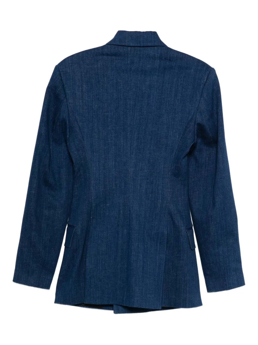 Dsquared2 Double-breasted Denim Blazer Jacket In Blue