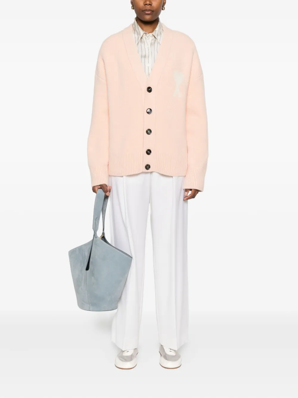 AMI Paris button heart cardigan | Cardigans | Image 2