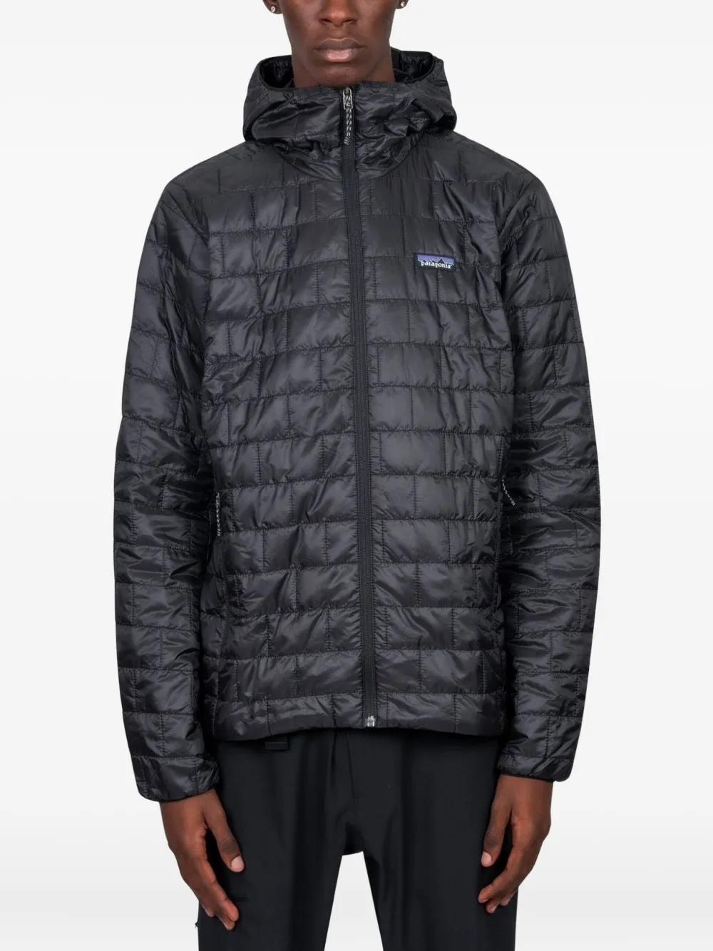 Patagonia chamarra capitonada con capucha | negro | Image 1
