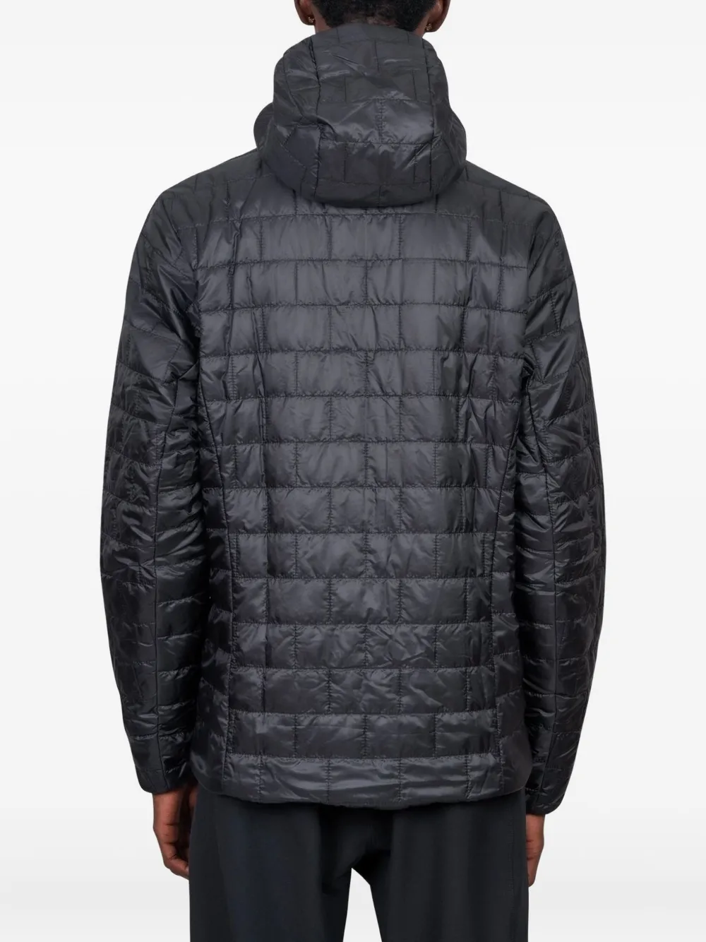 Patagonia Gevoerd jack met capuchon Zwart