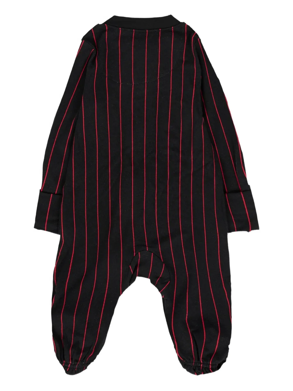 Jordan Kids pinstriped long-sleeves pajamas - Zwart