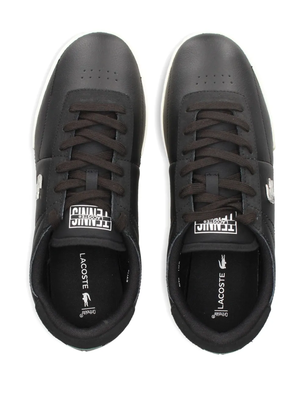 Lacoste Aura Leather Sneakers In Animal Print