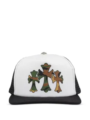 Chrome Hearts Eyechart Trucker Hat | Blue | FARFETCH